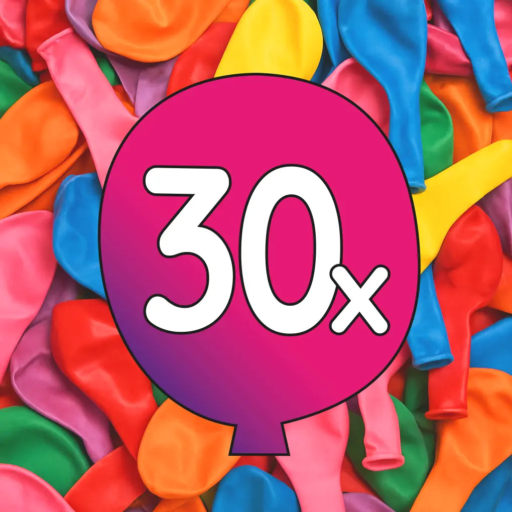PartyBalloon Luftballons 30er Set bunt Ø25 cm – Perfekte Party Deko für jeden Anlass PartyBalloon